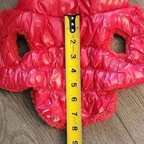 NWT Dog Winter Puffer Jacket Fleece inside Snaps Sz XS Chihuahua Small Dog Gift - Picture 9 of 12